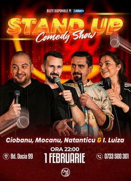 Stand up Comedy cu Andrei Ciobanu, Mocanu, Natanticu & Ioana Luiza la Club 99