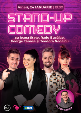 The Fool: Stand-up comedy cu George Tănase, Radu Bucălae, Ioana State și Teodora Nedelcu