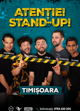 Timișoara: Stand-up comedy cu Drăcea, Cîrje, Florin, Dobrotă și Popinciuc