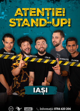 Iași: Stand-up comedy cu Drăcea, Cîrje, Florin, Dobrotă și Popinciuc