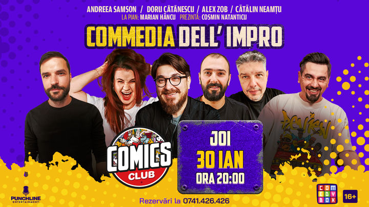 Show de Impro - "Comedia Dell Impro" la ComicsClub!