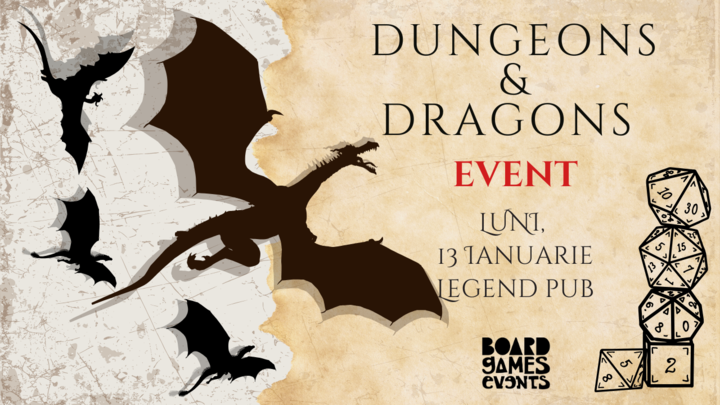 Iași: Dungeons and Dragons @Board Games Events