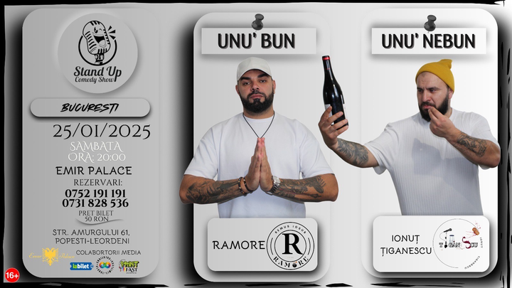 Stand-Up Comedy cu Ramore și Ionuț Țigănescu - "Unu' bun, unu' nebun"