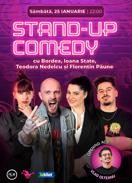 The Fool:  Stand-up comedy cu Bordea, Ioana State, Teodora Nedelcu și Florentin Păune