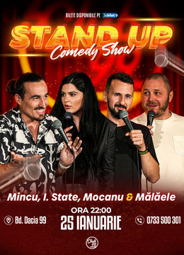 Stand up Comedy cu Mincu, Ioana State, Mocanu & Mălăele la Club 99