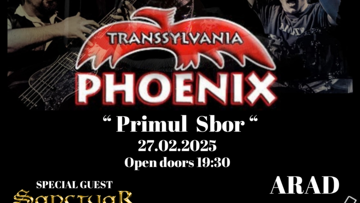 Arad: Concert Phoenix - Primul Sbor (opening act: Sanctuar)