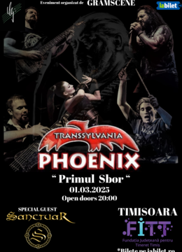 Timisoara: Concert Phoenix - Primul Sbor (opening act: Sanctuar)