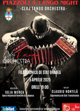 Oradea: Piazzolla Tango Night - Spectacol Extraordinar de Tango Argentinian