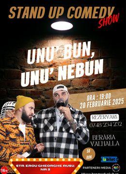 Bacau: Stand-Up Comedy cu Ramore și Ionuț Țigănescu - "Unu' bun, unu' nebun"