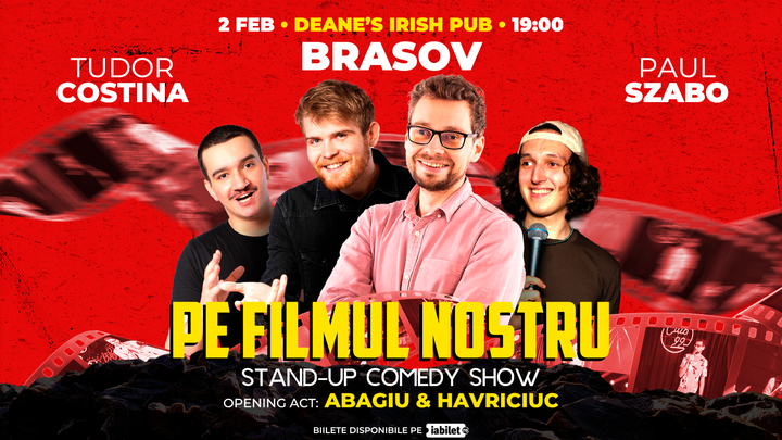 Brasov: Stand-Up Comedy cu Szabo si Costina | @Deane's Irish Pub@Grill