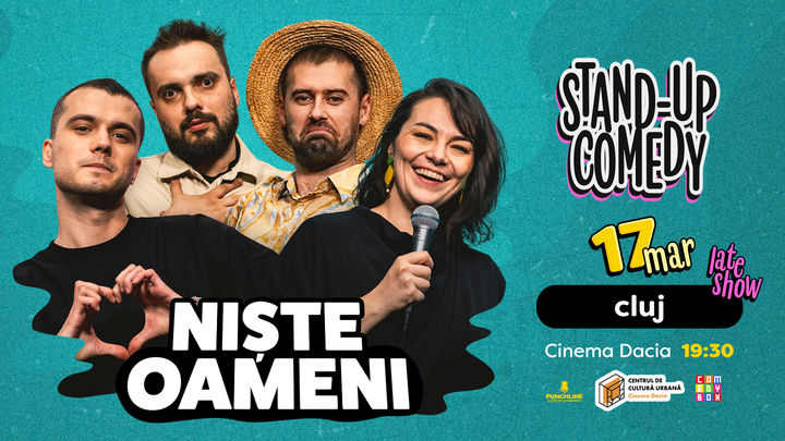 Cluj-Napoca: Stand-up Comedy cu Mirică, Luiza, Mitran și Virgil | Niște Oameni