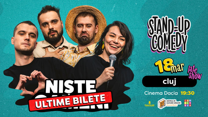 Cluj-Napoca: Stand-up Comedy cu Mirică, Luiza, Mitran și Virgil | Niște Oameni