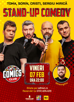 Stand-up cu Cristi, Toma, Sorin și Mirică la ComicsClub!