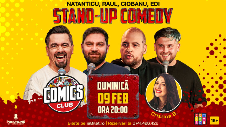 Stand-up cu Natanticu, Raul, Andrei Ciobanu și Edi la ComicsClub!