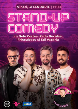 The Fool:  Stand-up comedy cu Nelu Cortea, Radu Bucălae, Frînculescu și Gabriel Gherghe