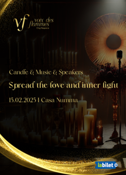 Cluj-Napoca: Candle & Music & Speakers: Spread the Love and Inner Light