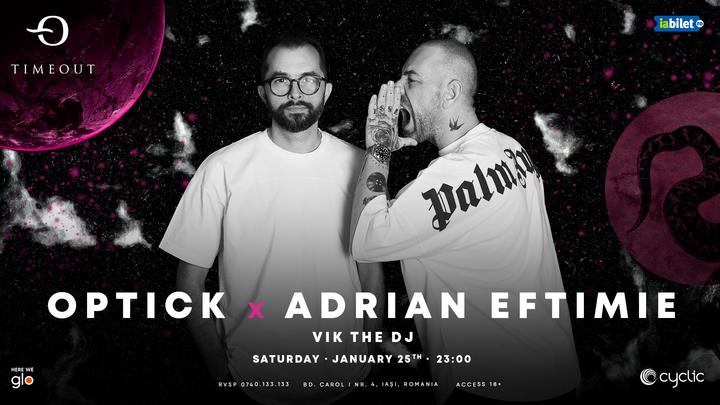 Iasi: Optick & Adrian Eftimie | Black Party @ TimeOut