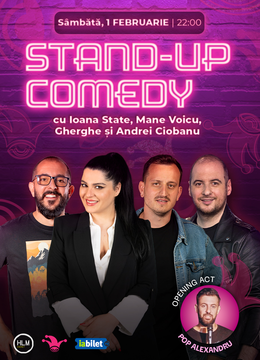 The Fool: Stand-up comedy cu Ioana State, Mane Voicu, Andrei Ciobanu și Gabriel Gherghe