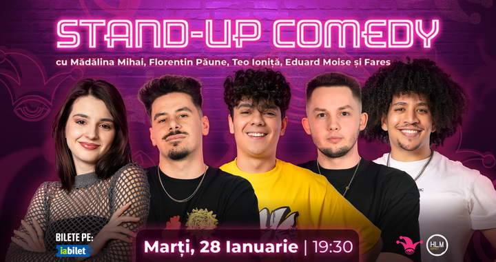 The Fool: Stand-up comedy cu Teo Ioniță, Mădălina Mihai, Edi Moise, Florentin Păune și Fares