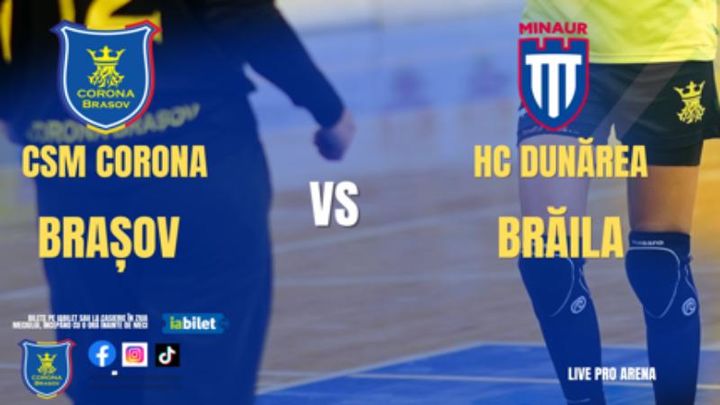 Brasov: Handbal CSM Corona Brasov - Dunarea Braila