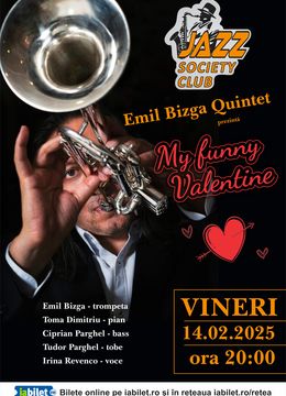 Galati:  Concert Emil Bizga Quintet - "My funny Valentine"