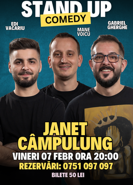 Campulung: Stand Up Comedy | Gabriel Gherghe, Mane Voicu și Edi Vacariu