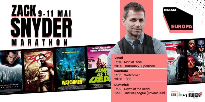 Weekend Zack Snyder la Cinema Europa