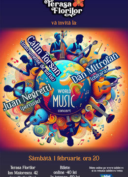 World Music - Torsan, Mitrofan și Juan la Terasa Florilor