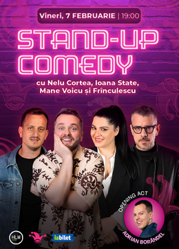 The Fool: Stand-up comedy cu Nelu Cortea, Ioana State, Mane Voicu și Frînculescu