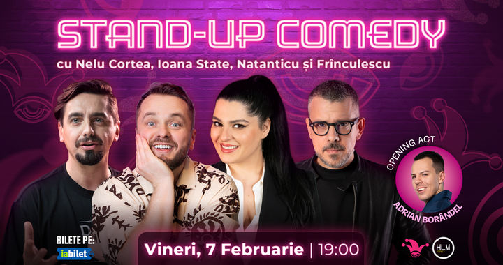 The Fool: Stand-up comedy cu Nelu Cortea, Ioana State, Mane Voicu și Frînculescu