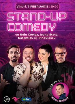 The Fool: Stand-up comedy cu Nelu Cortea, Ioana State, Mane Voicu și Frînculescu