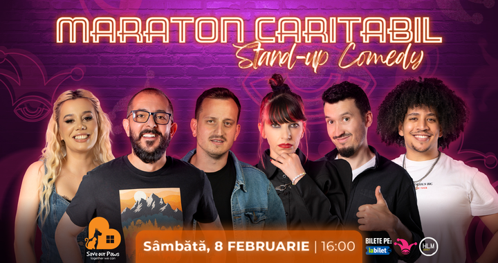 Spectacol Caritabil | Maraton Stand-Up Comedy cu Gherghe, Mane, Anisia, Serghei, Teodora si Fares