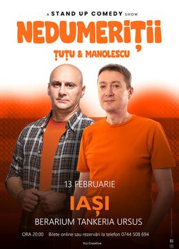 Iasi: Stand-up Comedy - Dan Tutu si Cristi Manolescu