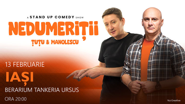 Iasi: Stand-up Comedy - Dan Tutu si Cristi Manolescu