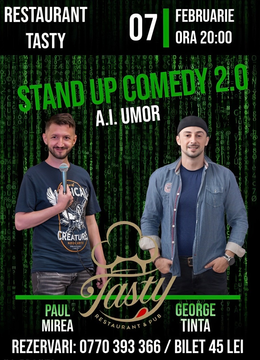 Baia Mare: Stand-up Comedy 2.0 A.I. Umor cu George Țintă și Paul Mirea