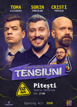 Pitești | Stand-up Comedy cu Sorin Pârcălab, Toma și Cristi Popesco