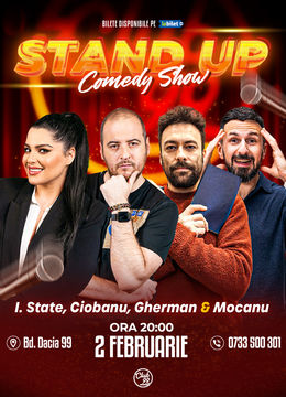 Stand up Comedy cu Ioana State, Andrei Ciobanu, Silviu Gherman & Mocanu la Club 99