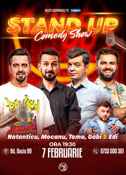 Stand up Comedy cu Natanticu, Mocanu, Toma, Gabi Dumitriu - Edi Rădoiu la Club 99