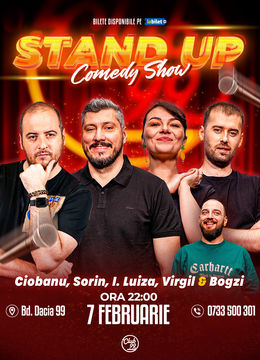 Stand up Comedy cu Andrei Ciobanu, Sorin Pârcălab, Ioana Luiza, Virgil Ciulin - Bogzi la Club 99