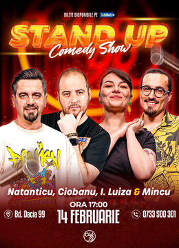 Stand up Comedy cu Natanticu, Andrei Ciobanu, Ioana Luiza & Mincu la Club 99