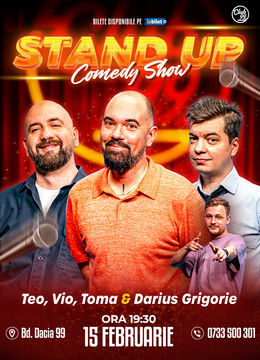 Stand up Comedy cu Teo, Vio, Toma - Darius Grigorie la Club 99