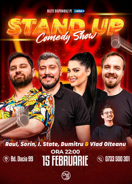 Stand up Comedy cu Raul Gheba, Sorin Pârcălab, Ioana State, George Dumitru - Vlad Olteanu la Club 99