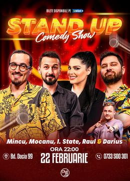 Stand up Comedy cu Mincu, Mocanu, Ioana State, Raul Gheba - Darius Grigorie la Club 99