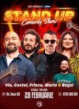 Stand up Comedy cu Vio, Costel, Frînculescu, Maria Popovici - Bogzi la Club 99