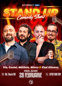 Stand up Comedy cu Vio, Costel, Mălăele, Mincu - Vlad Olteanu la Club 99