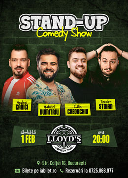 Stand-up Comedy cu Andrei Garici, Gabriel Dumitriu, Călin Gheorghiu & Teo Stoian