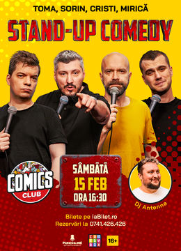 Stand-up cu Cristi, Toma, Sorin și Mirică la ComicsClub!