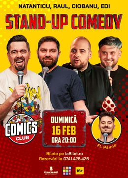 Stand-up cu Natanticu, Raul, Andrei Ciobanu și Edi la ComicsClub!