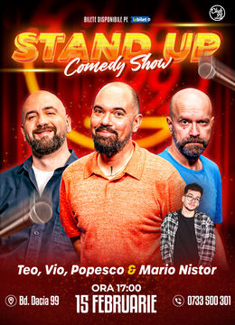 Stand up Comedy cu Teo, Vio, Popesco - Mario Nistor la Club 99