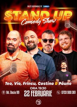 Stand up Comedy cu Teo, Vio, Frîncu, Costina - Florentin Păune la Club 99